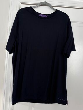 Ralph Lauren Purple Label Men's Navy Blue Short Sleeve T-Shirt